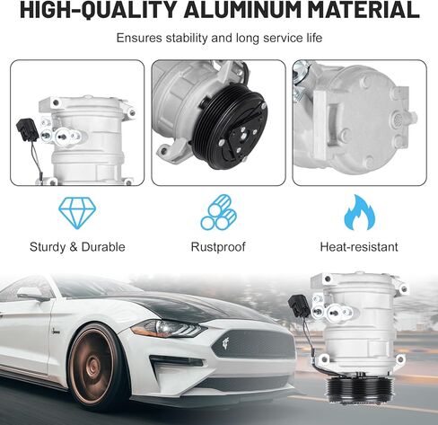 ضاغط تكييف هواء جديد مع قابض لـ 3.6L Buick Enclave 2008-2012، Chevy Traverse 2009-2012، GMC Acadia 2007-2012، Saturn Outlook 2007-2010 in Kuwait