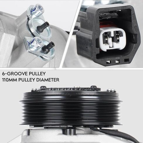 ضاغط تكييف هواء جديد مع قابض لـ 3.6L Buick Enclave 2008-2012، Chevy Traverse 2009-2012، GMC Acadia 2007-2012، Saturn Outlook 2007-2010 in Kuwait