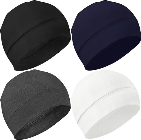 JarseHera Cotton Skull Caps for Men Women,Breathable Sleep Cap Moisture-Wicking Helmet Liner Soft Beanie for Hair Loss in Kuwait