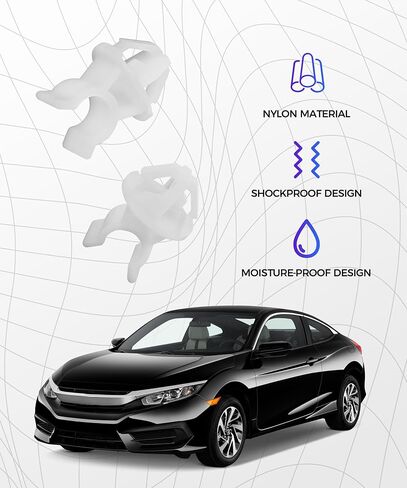 10PCS Car Hood Support Prop Rod Clips,Hood Support Prop Rod Holder Clip, Car Accessories,Automotive Clips,Universal Compatible with Most Cars,OEM Replacement Part Number 91503-SS0-003 in Kuwait