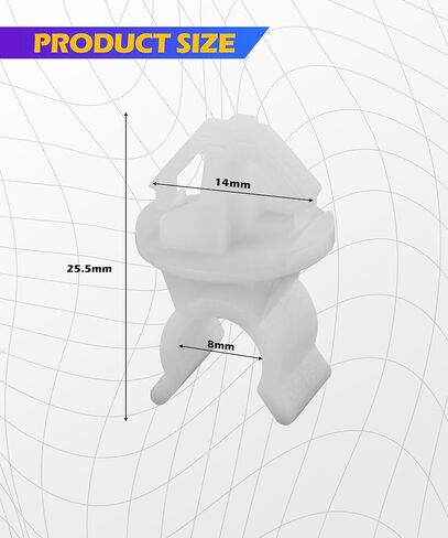 10PCS Car Hood Support Prop Rod Clips,Hood Support Prop Rod Holder Clip, Car Accessories,Automotive Clips,Universal Compatible with Most Cars,OEM Replacement Part Number 91503-SS0-003 in Kuwait