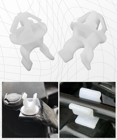 10PCS Car Hood Support Prop Rod Clips,Hood Support Prop Rod Holder Clip, Car Accessories,Automotive Clips,Universal Compatible with Most Cars,OEM Replacement Part Number 91503-SS0-003 in Kuwait