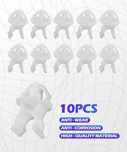 10PCS Car Hood Support Prop Rod Clips,Hood Support Prop Rod Holder Clip, Car Accessories,Automotive Clips,Universal Compatible with Most Cars,OEM Replacement Part Number 91503-SS0-003 in Kuwait