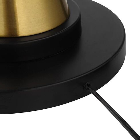 Possini Euro Design Burbank Modern Mid Century Art Deco Torchiere Floor Lamp Standing 70" Tall Black Brass Metal Frosted White Glass Bowl Shade for Living Room Reading House Bedroom Home Office in Saudi Arabia