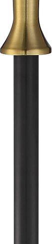 Possini Euro Design Burbank Modern Mid Century Art Deco Torchiere Floor Lamp Standing 70" Tall Black Brass Metal Frosted White Glass Bowl Shade for Living Room Reading House Bedroom Home Office in Saudi Arabia