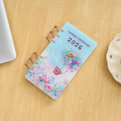 2026 Monthly Savings Challenge Book with A6 Acrylic Binder,saving $2,026 in 2026 Floral Themed Tracking,12 Month Budget Cash Stuffing Tracker Cash Envelopes in Kuwait