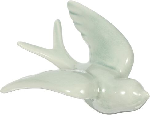 Amosfun Ceramic Bird Wall Hanging Decor 3D Bird Pendant Sculpture for Home Indoor Outdoor Wall Art Cozy Living Room and Garden Decoration 6.49X4.72X3.14 Inches in Saudi Arabia