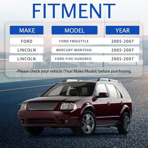 طقم تعليق POWERGEAR 2 قطعة ذراع التحكم الأمامي السفلي وصلة كروية مناسبة لـ 2005-2007 Ford Freestyle Five Hundred in Kuwait