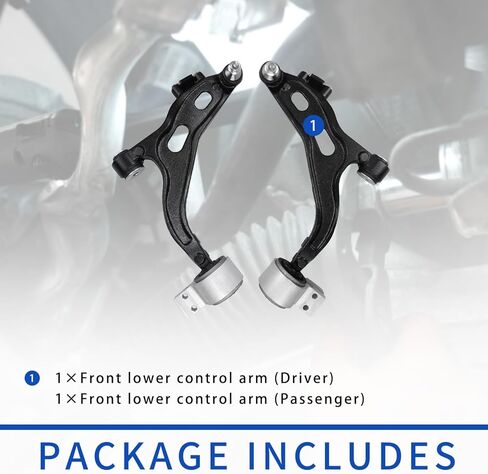 طقم تعليق POWERGEAR 2 قطعة ذراع التحكم الأمامي السفلي وصلة كروية مناسبة لـ 2005-2007 Ford Freestyle Five Hundred in Kuwait