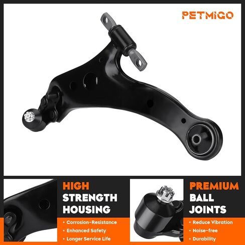 Front Lower Suspension Control Arms with Ball Joint Kit 2WD for Toyota Sienna 2004 2005 2006 2007 2008 2009 2010,8PCS in Saudi Arabia