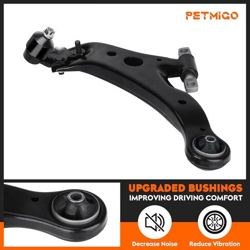 Front Lower Suspension Control Arms with Ball Joint Kit 2WD for Toyota Sienna 2004 2005 2006 2007 2008 2009 2010,8PCS in Saudi Arabia