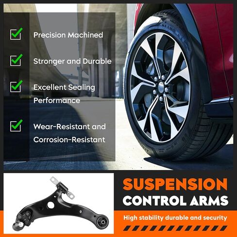 Front Lower Suspension Control Arms with Ball Joint Kit 2WD for Toyota Sienna 2004 2005 2006 2007 2008 2009 2010,8PCS in Saudi Arabia