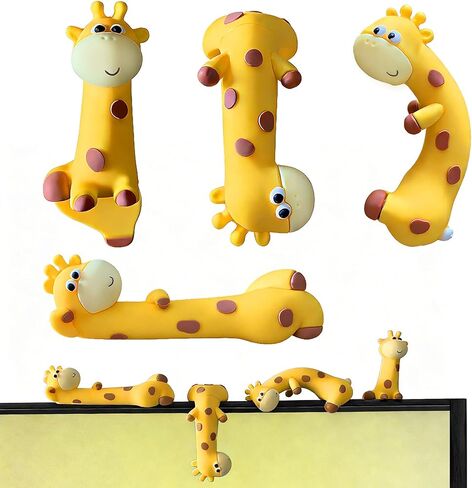 Funny Resin Desk Goose Decor 4 PCS, Mini Cute Goose Figurines for Computer Monitor, Car Dashboard and Rearview Mirror, Office Desk, Photo Frame Decorations Accessories & Housewarming Gifts in Saudi Arabia