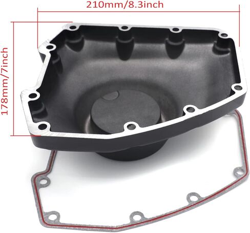 HTTMT- Black Cam Cover Engine Compatible with Twin Cam '01-'17 Dyna Softail, '01-'16 Touring Trike [P/N: MT313-073B-MBK] in Saudi Arabia