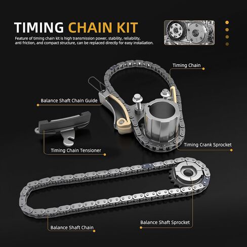 Engine Timing Chain Kit W/Sprocket Tensioner Guide, for Chevrolet Express 2500 3500 18-21,for Silverado 1500 14-21,for GMC Sierra 1500 14-21, for Savana 2500 3500 20-21,V6 4.3L OHV in Saudi Arabia