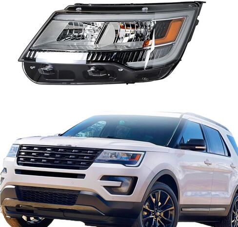استبدال مجموعة مصابيح أمامية للمختبر لـ Explorer Limited/XLT/بلاتينيوم ث/DRL 2016-2019 كشافات جانبية للسائق LH FB5Z13008N in Kuwait