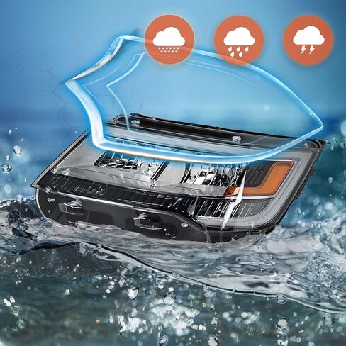 استبدال مجموعة مصابيح أمامية للمختبر لـ Explorer Limited/XLT/بلاتينيوم ث/DRL 2016-2019 كشافات جانبية للسائق LH FB5Z13008N in Kuwait