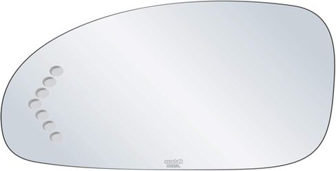 exactafit 8212SL Driver Side Mirror Glass Replacement Repair With Turn Signal Arrow Compatible With 2003 2004 2005 Buick LeSabre in Saudi Arabia