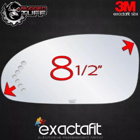 exactafit 8212SL Driver Side Mirror Glass Replacement Repair With Turn Signal Arrow Compatible With 2003 2004 2005 Buick LeSabre in Saudi Arabia
