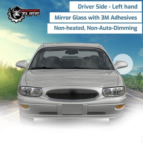 exactafit 8212SL Driver Side Mirror Glass Replacement Repair With Turn Signal Arrow Compatible With 2003 2004 2005 Buick LeSabre in Saudi Arabia