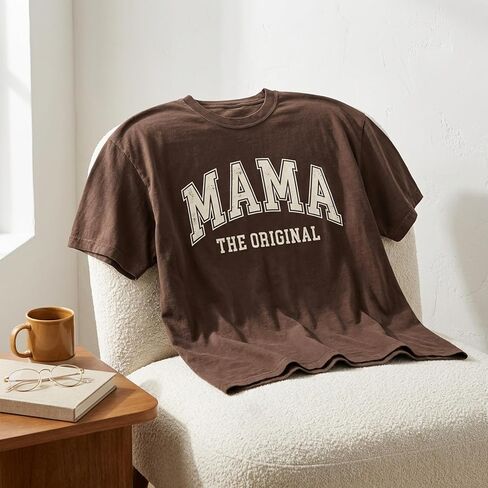 Mama The Original Shirt, Oversized Vintage Mother's Day T-Shirt, Mom Tee Garment Dyed Cotton Blend, Unisex Midweight Retro in Saudi Arabia