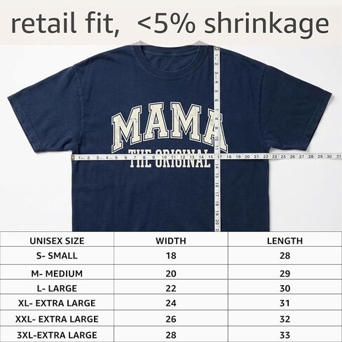 Mama The Original Shirt, Oversized Vintage Mother's Day T-Shirt, Mom Tee Garment Dyed Cotton Blend, Unisex Midweight Retro in Saudi Arabia