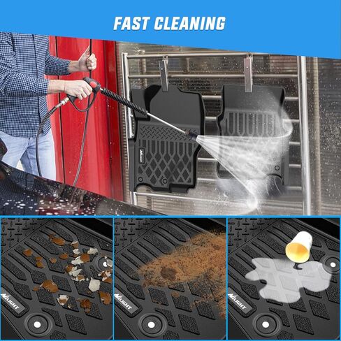 Nilight TPE Floor Mats for Nissan Frontier Crew Cab 2022 2023 2024 2025 2026 All Weather Custom Fit Heavy Duty Floor Liners in Saudi Arabia