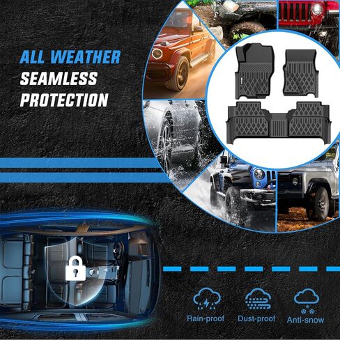 Nilight TPE Floor Mats for Nissan Frontier Crew Cab 2022 2023 2024 2025 2026 All Weather Custom Fit Heavy Duty Floor Liners in Saudi Arabia