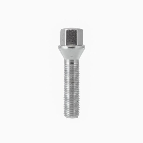 مسامير العروة الممتدة M12x1.5 مسامير عجلة المقعد المخروطية لشركة فولكس فاجن وأودي ومرسيدس وبي إم دبليو - 43 مم (مجموعة من 20) in Kuwait