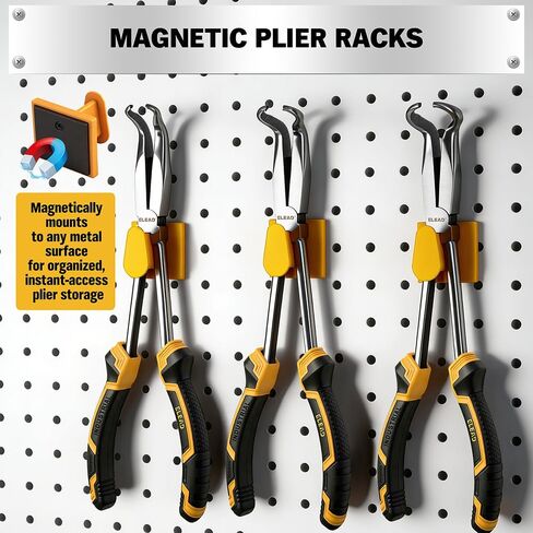 3-Piece 11" Hose Gripper Plier Set, Long Reach Hose Gripping Pliers, 5/16-Inch, 1/2-Inch, 3/4-Inch Diameter, Spark Plug Boot Removal Pliers, Serrated Jaws for Hard to Reach Tight Spaces in Saudi Arabia