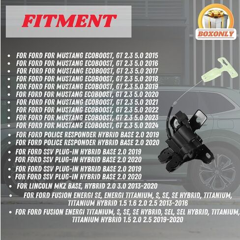 Trunk Latch Lock Actuator for FR3Z5443200A – for Ford Mustang (2015–2024), for Fusion (2013–2020), for Lincoln MKZ (2013–2020) – Rear Tailgate Replacement in Saudi Arabia