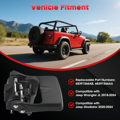 68391566AB Folding Top Latch Compatible with Jeep Wrangler JL 2018-2024 / Gladiator 2020-2024, Latch Hardtop Roof Removal Switch 68391566AA in Kuwait