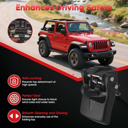 68391566AB Folding Top Latch Compatible with Jeep Wrangler JL 2018-2024 / Gladiator 2020-2024, Latch Hardtop Roof Removal Switch 68391566AA in Kuwait