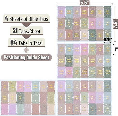 السيد Pen- علامات الكتاب المقدس الكاثوليكية الصغيرة للنساء، 84 قطعة، توهج ناعم، حروف من رقائق الذهب، العهد القديم والجديد، علامات تبويب صغيرة مغلفة لدراسة الكتاب المقدس، اليومية، الصلاة والتنقل في الكتاب المقدس in Kuwait