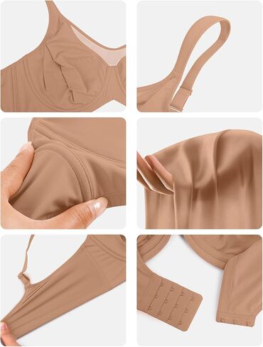 Minimizer Bras for Women Full Coverage Older Supportive Underwire Unlined T Shirt Bra Lace Plus Size Large Bust in Saudi Arabia