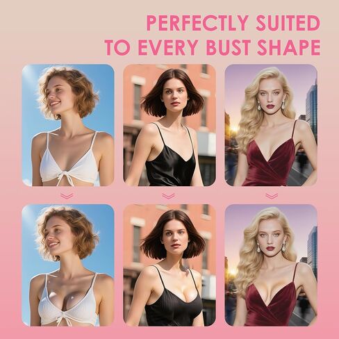 حمالة صدر لاصقة مزدوجة الجوانب، حمالة صدر بدون حمالات للنساء مع زوج من حمالة الصدر اللاصقة من السيليكون in Kuwait