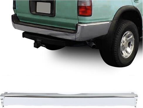 المصد الخلفي KUAFU متوافق مع 1996-2002 Toyota 4Runner مع مشاعل الحاجز لاستبدال 5210535130 TO1102219 من الفولاذ الفضي in Saudi Arabia