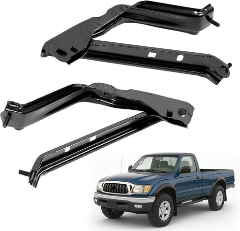 KUAFU Front Bumper Bracket Set Compatible with 1995-2004 Toyota Tacoma Fender Apron Brace Replacement for TO1245102 TO1244102 5370535020 5370635010 Steel Electrophoresis Primed Left & Right Side in Saudi Arabia