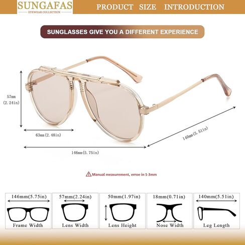 Oversized Aviator Sunglasses for Women Men Classic Retro 70s Sun Glasses Metal Temple Aviators Shades in Saudi Arabia