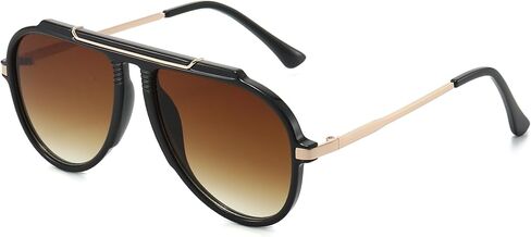 Oversized Aviator Sunglasses for Women Men Classic Retro 70s Sun Glasses Metal Temple Aviators Shades in Saudi Arabia