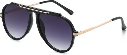 Oversized Aviator Sunglasses for Women Men Classic Retro 70s Sun Glasses Metal Temple Aviators Shades in Saudi Arabia