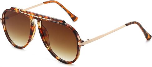 Oversized Aviator Sunglasses for Women Men Classic Retro 70s Sun Glasses Metal Temple Aviators Shades in Saudi Arabia
