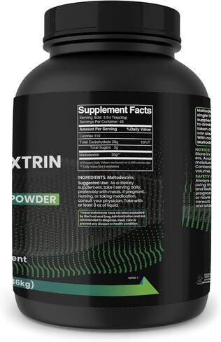 PURE ORIGINAL INGREDIENTS Maltodextrin, 3 lb, No Magnesium or Rice Fillers, Unflavored in Saudi Arabia