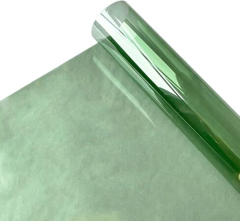 ECYC Ltd، أوراق تظليل النوافذ الملونة من الفينيل، غشاء نافذة مزخرف شفاف، غشاء نافذة لاصق ثابت، ملصق نافذة من الزجاج الملون، غشاء ملون للمنزل والمكتب، 15.7 × 47.2 بوصة in Kuwait