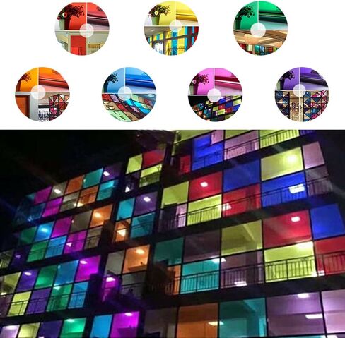 ECYC Ltd، أوراق تظليل النوافذ الملونة من الفينيل، غشاء نافذة مزخرف شفاف، غشاء نافذة لاصق ثابت، ملصق نافذة من الزجاج الملون، غشاء ملون للمنزل والمكتب، 15.7 × 47.2 بوصة in Kuwait