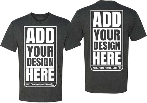 S4E تصميم مخصص تي شيرت للجنسين مع صورة نصية وشعار شخصي in Kuwait