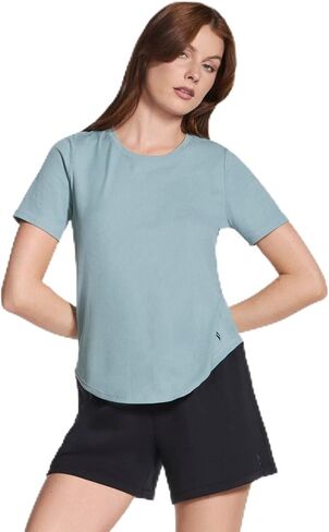 Skechers Women's GO Walk Luxe Rib Tee in Saudi Arabia