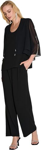 Joseph Ribkoff Women's Signature | Layered Chiffon 2 Piece Set with Rhinestone Detail in Kuwait