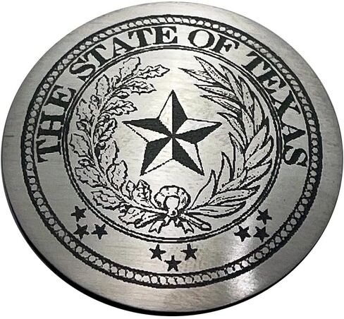 American Car Craft Dial Shifter Trim Plates Etched Brushed Stainless - Fits Chrysler 300/200/Pacifica & Voyager, Dodge Ram 1500, Rebel & RAM 2500, Dodge Durango | Etched Texas Star in Kuwait