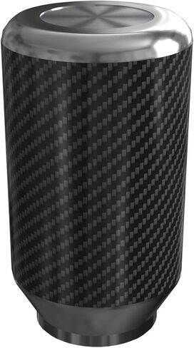 ICBEAMER الألومنيوم الفضي مع ألياف الكربون 3.25 بوصة مقبض ناقل الحركة، طويل القامة أوتوماتيكي و4 و5 و6 سرعات ناقل الحركة اليدوي، مقبض ناقل الحركة الداخلي للسيارة، قطعة غيار للسيارات in Kuwait